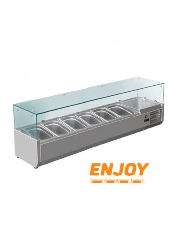 Холодильная витрина с гастроемкостями Hurakan HKN-GXD1400GC